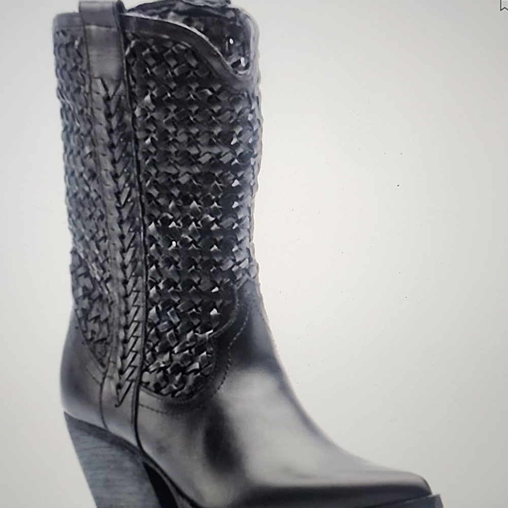 GOLO WOMEN'S REVERSE WOVEN SHAFT WESTERN BOOT SIZE 7